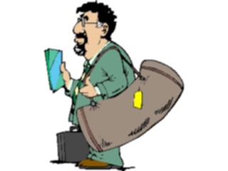 Sticker Custom Preview Image #132307 Travel Leisure Vacations Manwith Luggage09