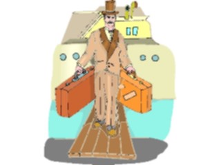 Sticker Custom Preview Image #132312 Travel Leisure Vacations Manwith Luggage14