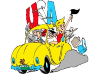 Sticker Custom Preview Image #132361 Travel Leisure Vacations Road Trip U S A