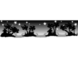 Sticker Custom Preview Image #132892 Trees Leaves Trees Palm Trees Stars Border
