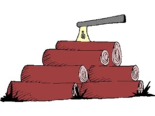 Sticker Custom Preview Image #133191 Trees Leaves Trees Tree Stump Axe1