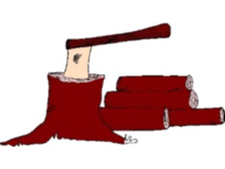 Sticker Custom Preview Image #133193 Trees Leaves Trees Tree Stump Axe3