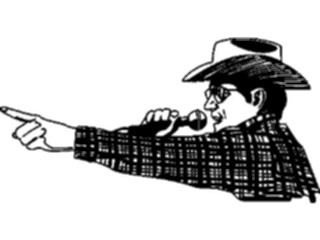 Sticker Custom Preview Image #133264 Western Rodeo Auctioneer1