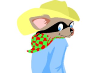 Sticker Custom Preview Image #133281 Western Rodeo Bandit Raccoon