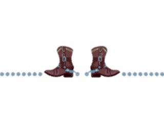 Sticker Custom Preview Image #133303 Western Rodeo Boot Border