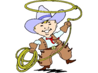 Sticker Custom Preview Image #133311 Western Rodeo Boywith Lasso