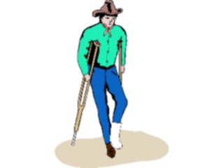 Sticker Custom Preview Image #133314 Western Rodeo Broken Leg