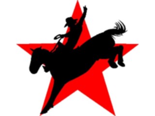 Sticker Custom Preview Image #133322 Western Rodeo Bucking Horse03