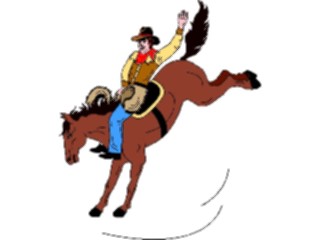 Sticker Custom Preview Image #133324 Western Rodeo Bucking Horse05