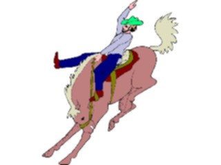 Sticker Custom Preview Image #133328 Western Rodeo Bucking Horse09