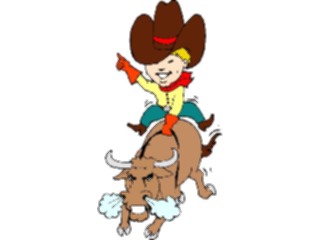 Sticker Custom Preview Image #133333 Western Rodeo Bull Riding1