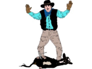 Sticker Custom Preview Image #133342 Western Rodeo Calf Roping2