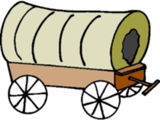 Sticker Custom Preview Image #133360 Western Rodeo Covered Wagon04