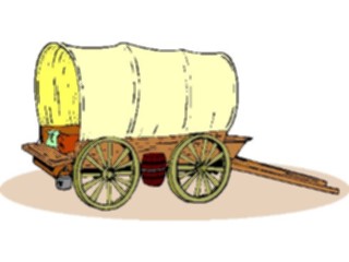 Sticker Custom Preview Image #133366 Western Rodeo Covered Wagon10