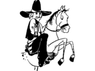 Sticker Custom Preview Image #133370 Western Rodeo Cowboy02