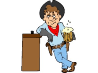 Sticker Custom Preview Image #133453 Western Rodeo Cowboyat Bar2