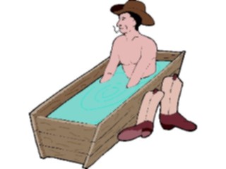 Sticker Custom Preview Image #133455 Western Rodeo Cowboy Bathing1