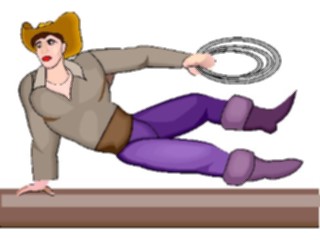 Sticker Custom Preview Image #133525 Western Rodeo Cowboy Jumping