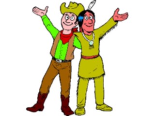 Sticker Custom Preview Image #133531 Western Rodeo Cowboy Native American3