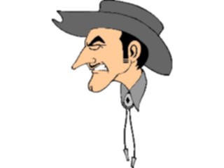 Sticker Custom Preview Image #133538 Western Rodeo Cowboy Profile1