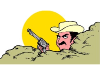 Sticker Custom Preview Image #133552 Western Rodeo Cowboy Shooting2
