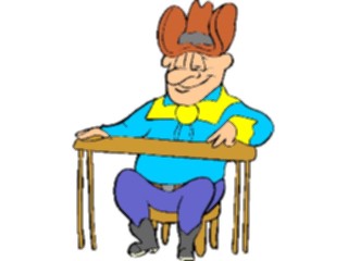 Sticker Custom Preview Image #133562 Western Rodeo Cowboy Sitting2