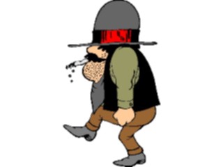 Sticker Custom Preview Image #133566 Western Rodeo Cowboy Smoking