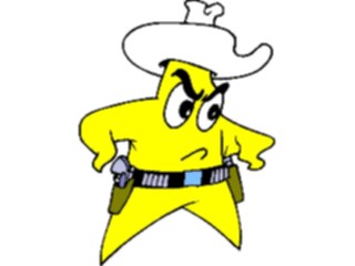 Sticker Custom Preview Image #133570 Western Rodeo Cowboy Star