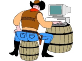 Sticker Custom Preview Image #133571 Western Rodeo Cowboy Techno