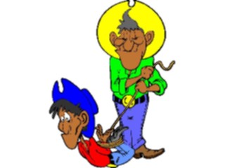 Sticker Custom Preview Image #133573 Western Rodeo Cowboy Tied Up