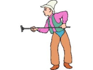 Sticker Custom Preview Image #133576 Western Rodeo Cowboywith Branding Iron