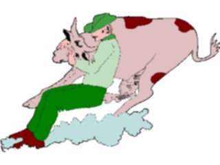 Sticker Custom Preview Image #133580 Western Rodeo Cowboywith Bull4