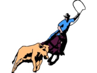Sticker Custom Preview Image #133584 Western Rodeo Cowboywith Lasso2