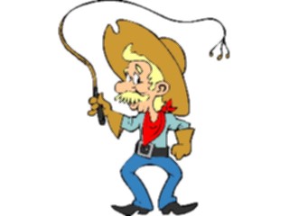 Sticker Custom Preview Image #133586 Western Rodeo Cowboywith Lasso4