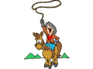 Sticker Custom Preview Image #133587 Western Rodeo Cowboywith Lasso5