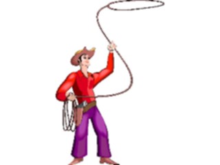 Sticker Custom Preview Image #133589 Western Rodeo Cowboywith Lasso7
