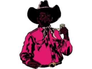 Sticker Custom Preview Image #133590 Western Rodeo Cowboywith Pipe