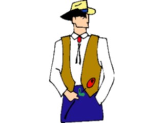 Sticker Custom Preview Image #133596 Western Rodeo Cowboywith Rose