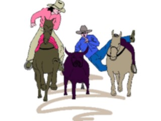 Sticker Custom Preview Image #133601 Western Rodeo Cowboyswith Bull