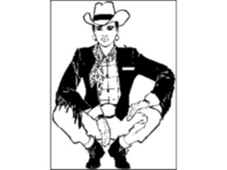 Sticker Custom Preview Image #133616 Western Rodeo Cowgirl Crouching