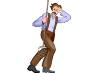 Sticker Custom Preview Image #133688 Western Rodeo Manwith Pitchfork