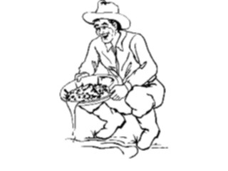 Sticker Custom Preview Image #133725 Western Rodeo Prospector Panning