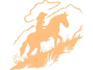 Sticker Custom Preview Image #133736 Western Rodeo Riding Uphill