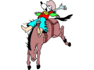 Sticker Custom Preview Image #133752 Western Rodeo Rodeo Cowboy Wolf