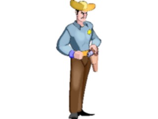 Sticker Custom Preview Image #133786 Western Rodeo Sheriff Angry