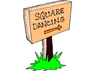 Sticker Custom Preview Image #133824 Western Rodeo Square Dancing Sign