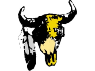 Sticker Custom Preview Image #133834 Western Rodeo Steer Skull06