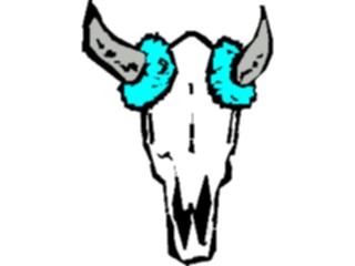 Sticker Custom Preview Image #133835 Western Rodeo Steer Skull07