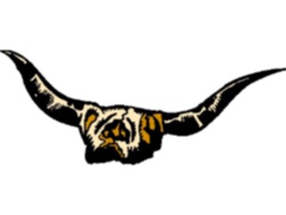 Sticker Custom Preview Image #133836 Western Rodeo Steer Skull08