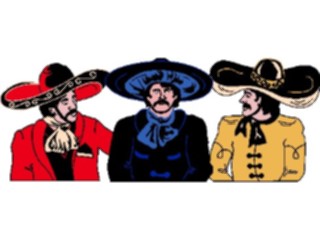 Sticker Custom Preview Image #133862 Western Rodeo Three Amigos